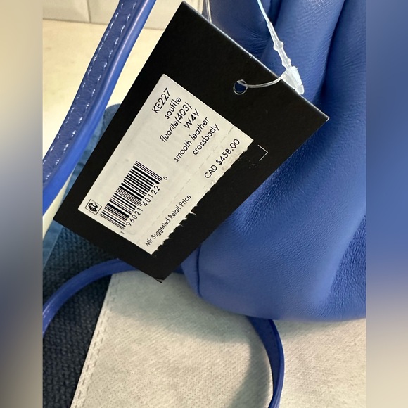 kate spade Souffle Smooth Leather Crossbody/shoulder Blue - Picture 6 of 6